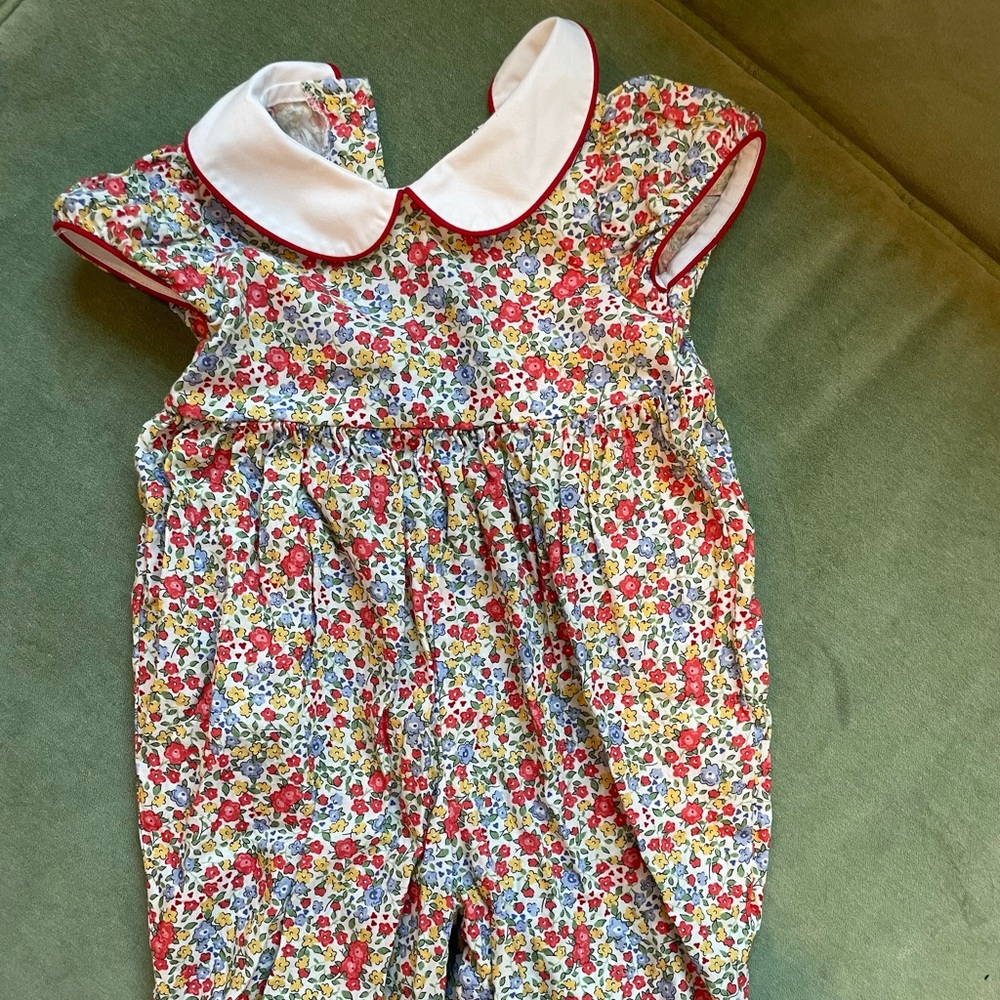 Bella Bliss Charlotte Romper in Middleton Floral 9m Like New